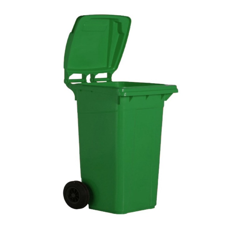 240 Litre Yeşil Plastik Çöp Konteyneri -240R1