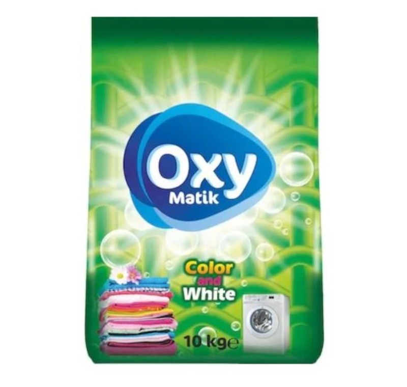 Oxy Matik Toz Çamaşır Deterjanı Renkliler ve Beyazlar 10 KG -ALP-679